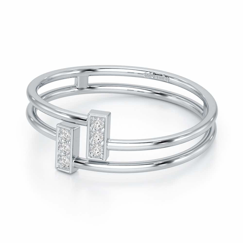 Flawless Slay Silver Ring - White Gold - Image 3