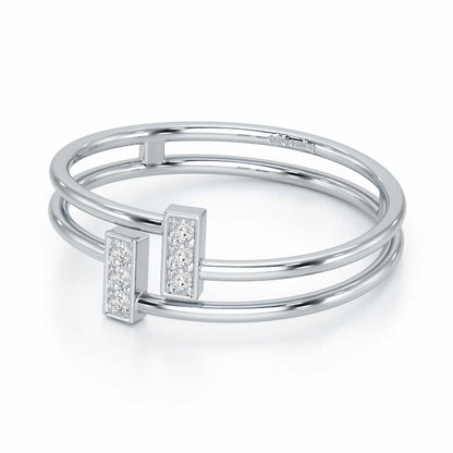 Flawless Slay Silver Ring - White Gold - Image 3