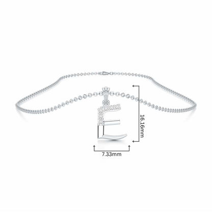 E-Luke Silver Pendant - White Gold - Image 4