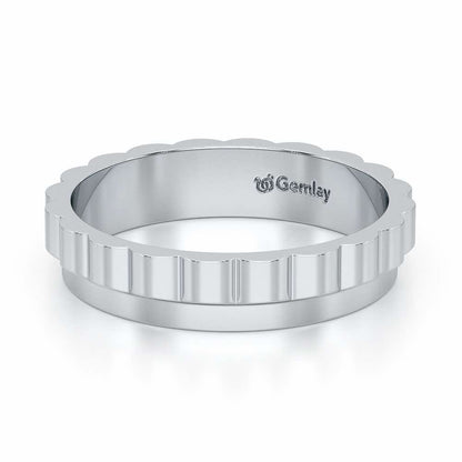 Delphine Silver Ring - White Gold - Image 3