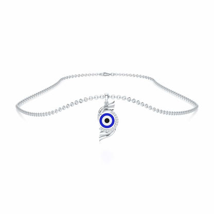 Mystic Protector Silver Pendant - White Gold - Image 3