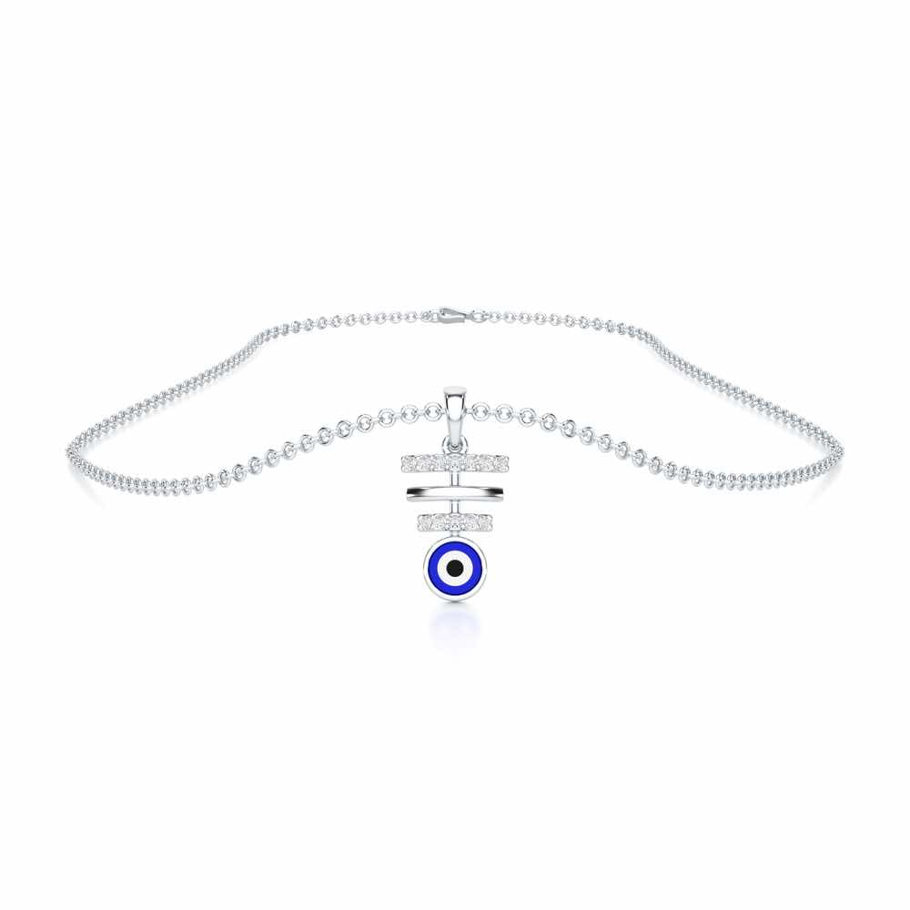 Guardian Watch Silver Pendant - White Gold - Image 3