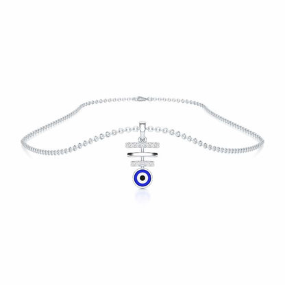 Guardian Watch Silver Pendant - White Gold - Image 3
