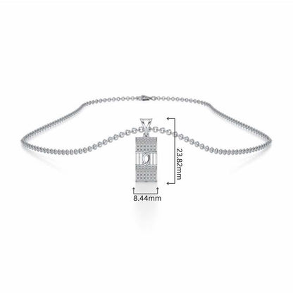 Hanka Silver Pendant - White Gold - Image 4