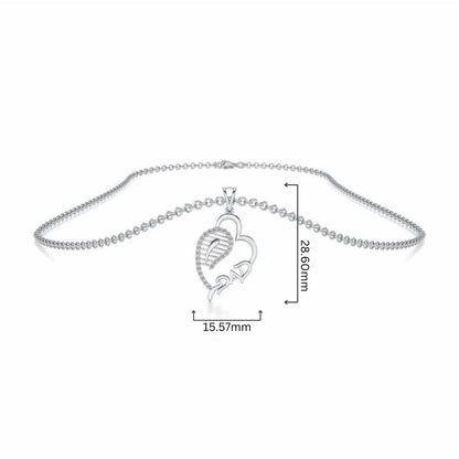 Dad's World Silver Pendant - White Gold - Image 4