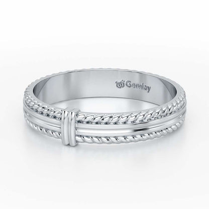 Zyna Silver Ring For Women - White Gold - Image 3