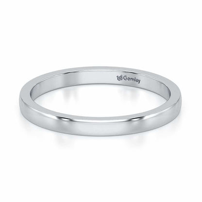 Serene Spark Stackable Silver Ring - White Gold - Image 3