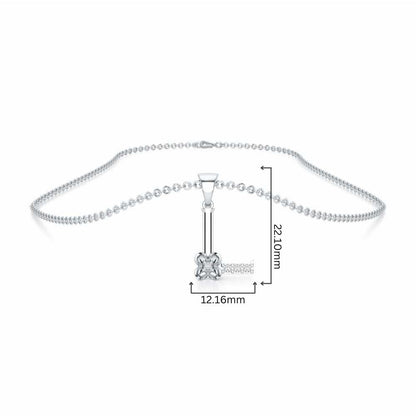 L-Glint Silver Pendant - White Gold - Image 4