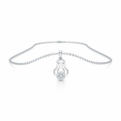 Pure Radiance Silver Pendant - White Gold - Image 3
