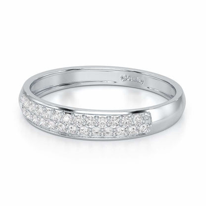 Genesis Elegance Silver Ring - White Gold - Image 3
