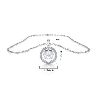 Ik Onkar Silver Pendant - White Gold - Image 4