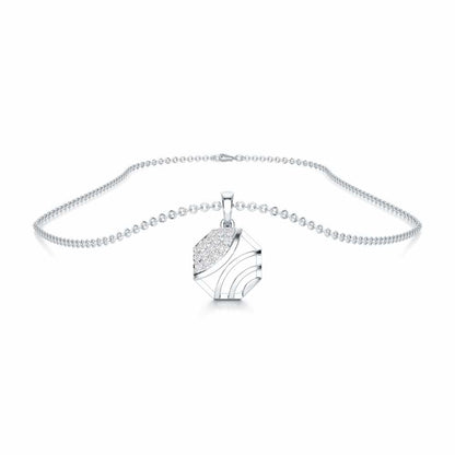 Eternal Glow Silver Pendant - White Gold - Image 3