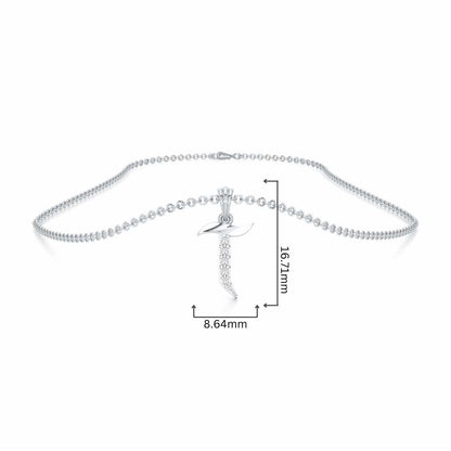 T-Luke Silver Pendant - White Gold - Image 4