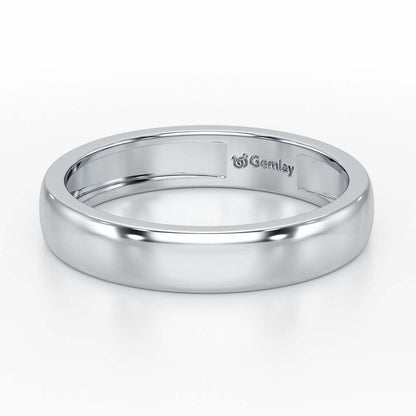 Preston Simple Band For Men - White Gold - Image 3