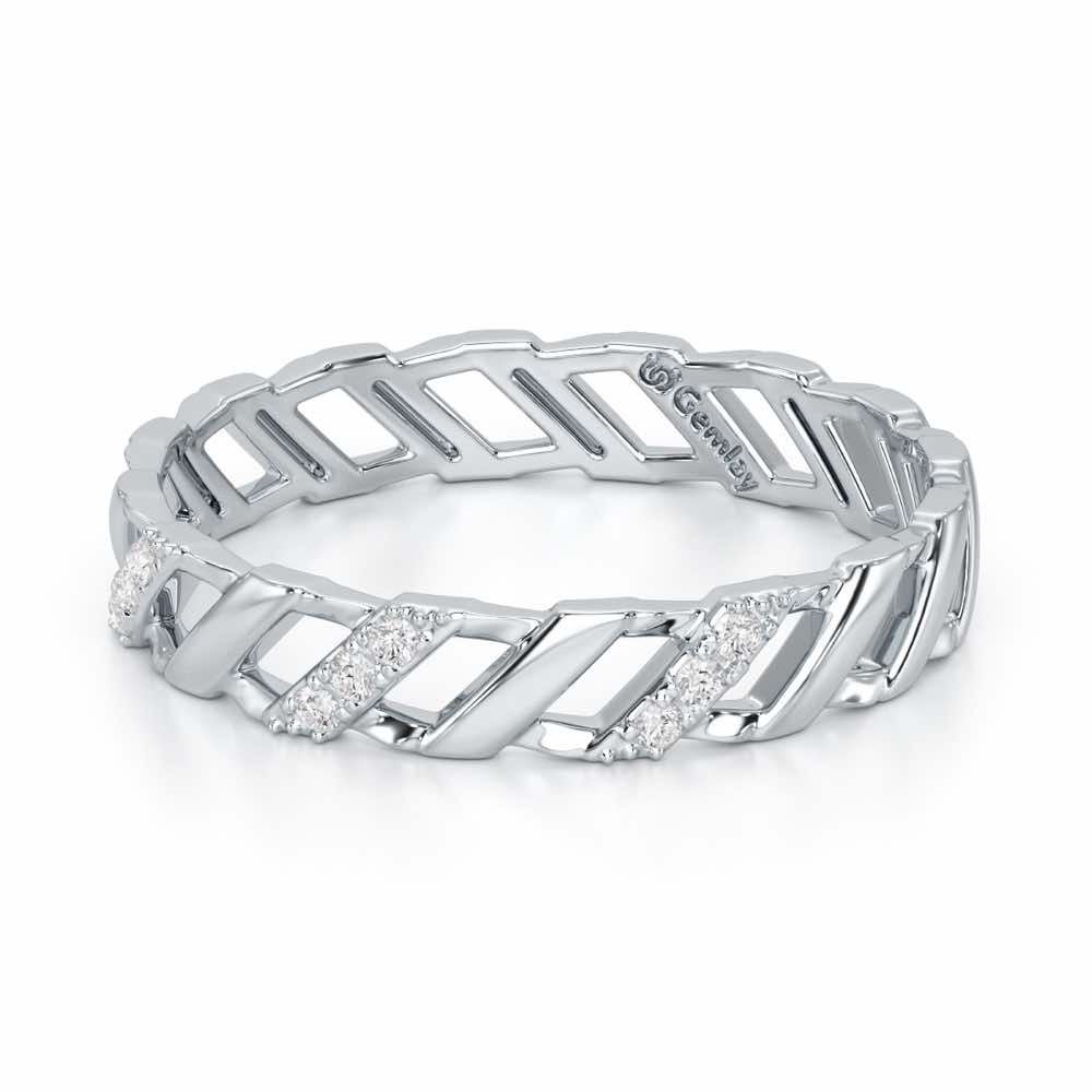 Arandele Silver Ring - White Gold - Image 3