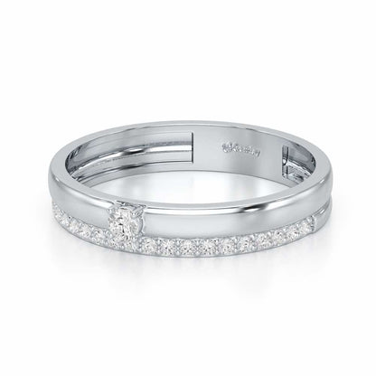 The Bliss Hint Silver Ring - White Gold - Image 3