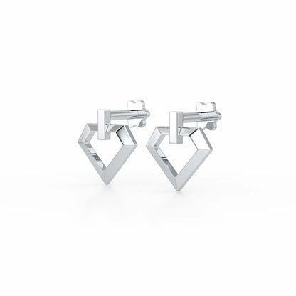 Silver Whispers Earrings - White Gold - Image 3