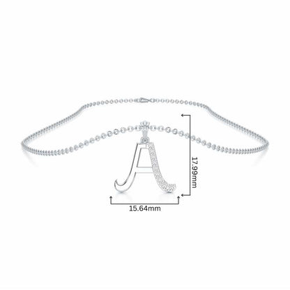 A-Luke Silver Pendant - White Gold - Image 4