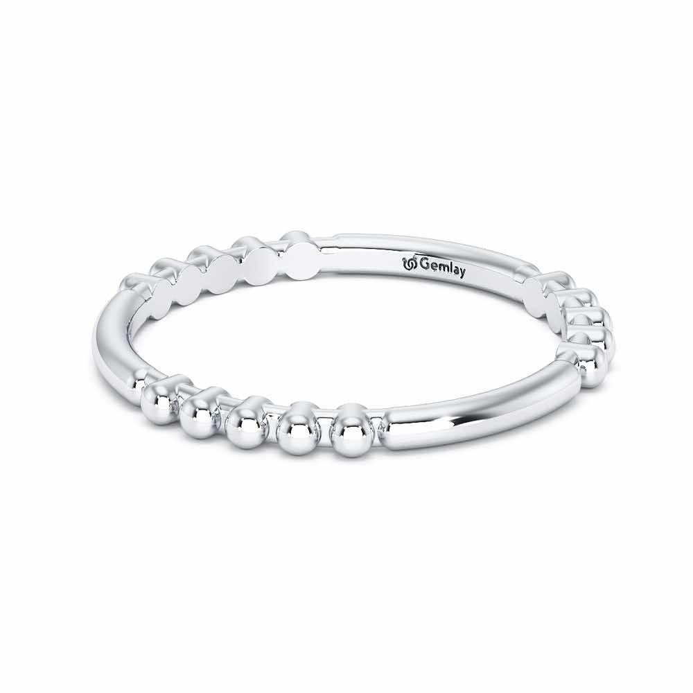 Vera Silver Ring - White Gold - Image 3