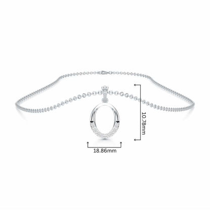O-Luke Silver Pendant - White Gold - Image 4