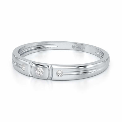 Miracle Blush Silver Ring - White Gold - Image 3