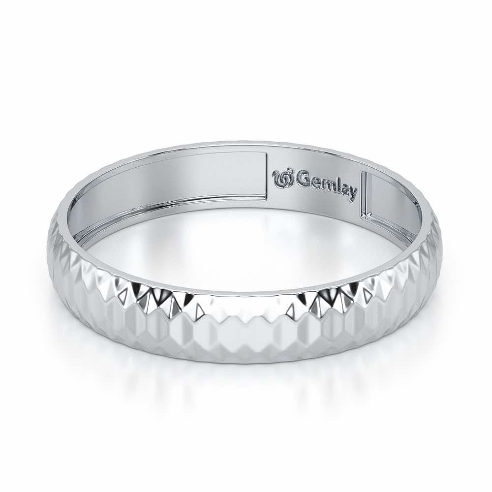Ophelia Silver Ring - White Gold - Image 3