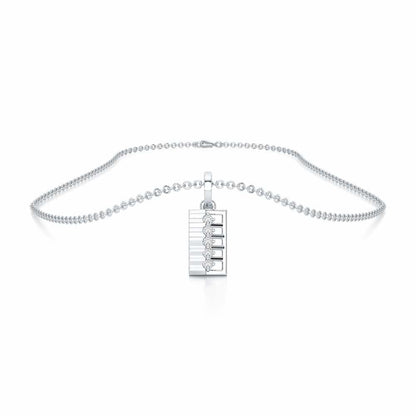 Gleam of Grace Silver Pendant - White Gold - Image 3