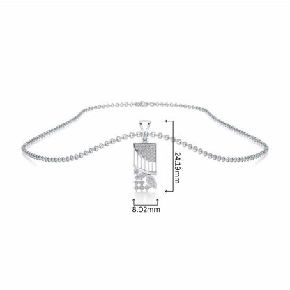 Baruna Silver Pendant - White Gold - Image 4