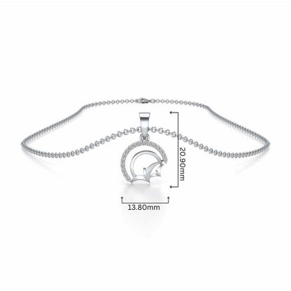 Fly High Silver Pendant - White Gold - Image 4