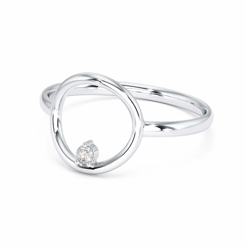 Sunray Sunray Silver Ring - White Gold - Image 3