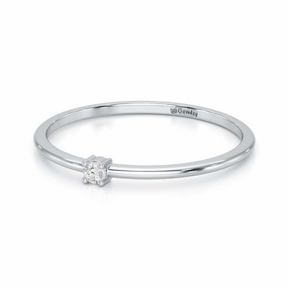 Divine Touch Silver Ring - White Gold - Image 3
