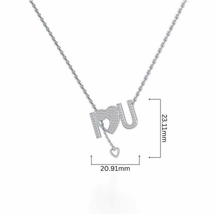 ILU Silver Pendant - White Gold - Image 4
