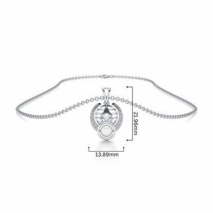 Regulus Silver Pendant - White Gold - Image 4