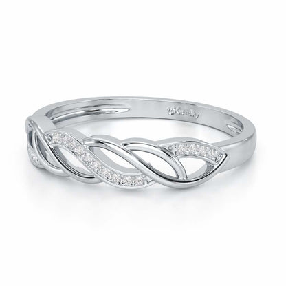 Wave World Silver Ring - White Gold - Image 3