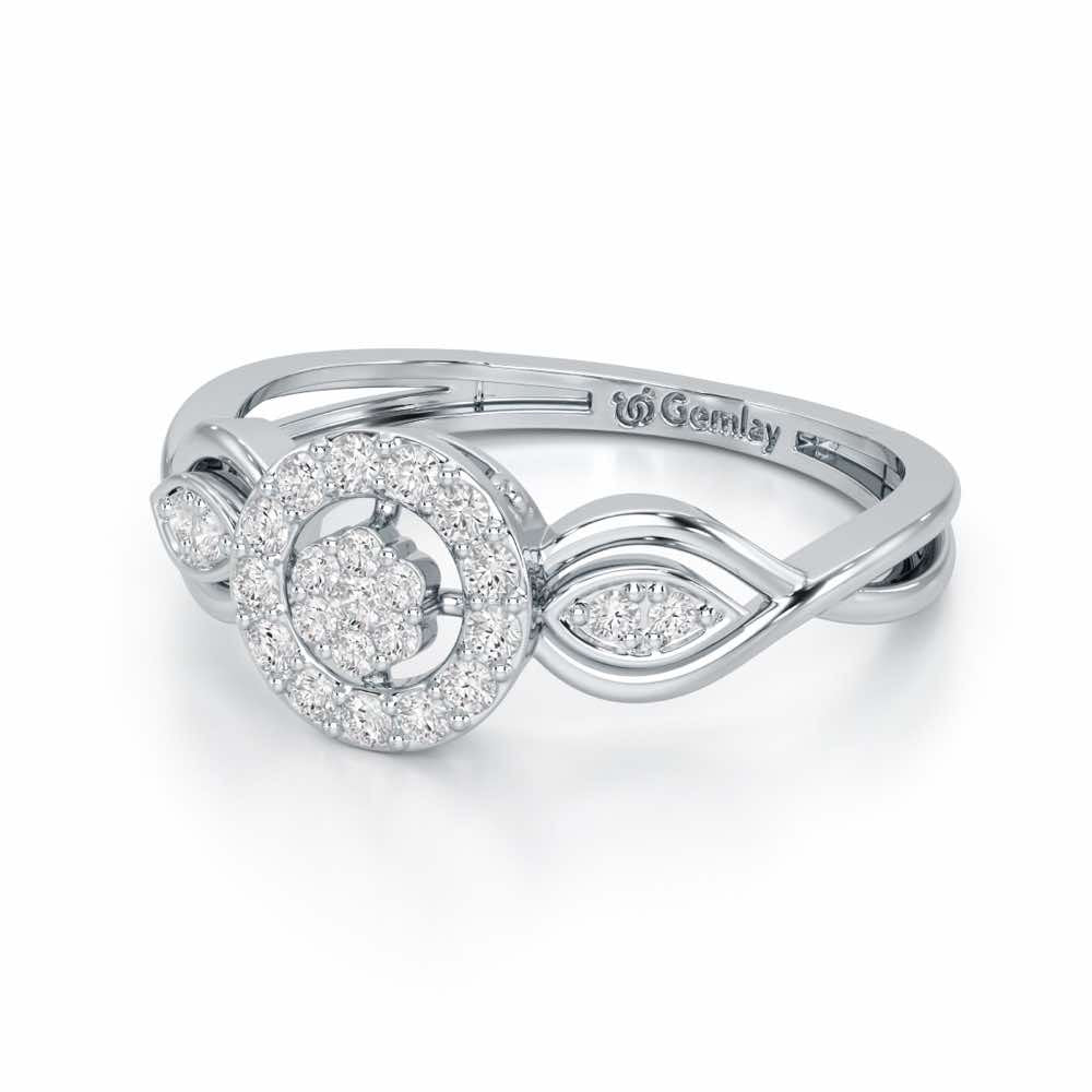 Luminis Attraction Silver Ring - White Gold - Image 3