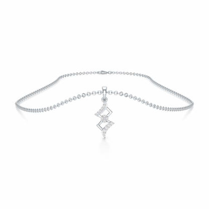 Silver Gleam Pendant - White Gold - Image 3