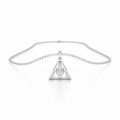Pure Shine Silver Pendant - White Gold - Image 3