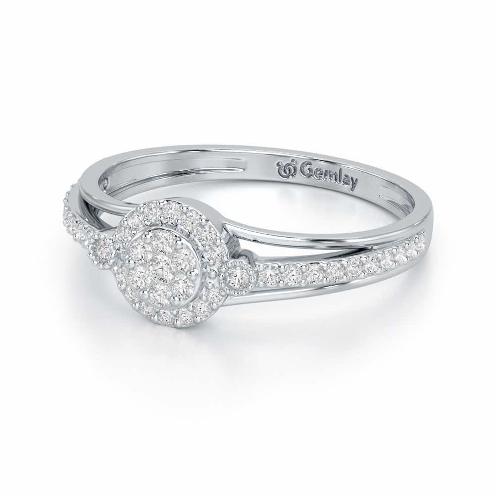 Impeccable Sheen Silver Ring - White Gold - Image 3