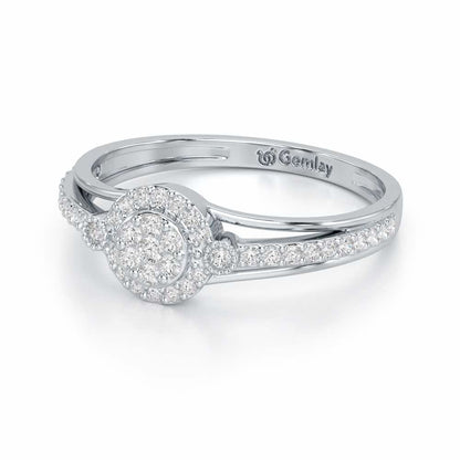 Impeccable Sheen Silver Ring - White Gold - Image 3