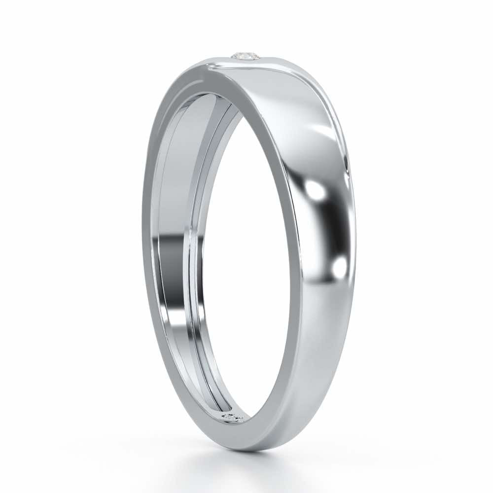 Noctura Silver Ring For Men - White Gold - Image 4