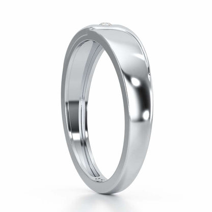 Noctura Silver Ring For Men - White Gold - Image 4