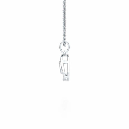 Starlight Charm Silver Pendant - White Gold - Image 4