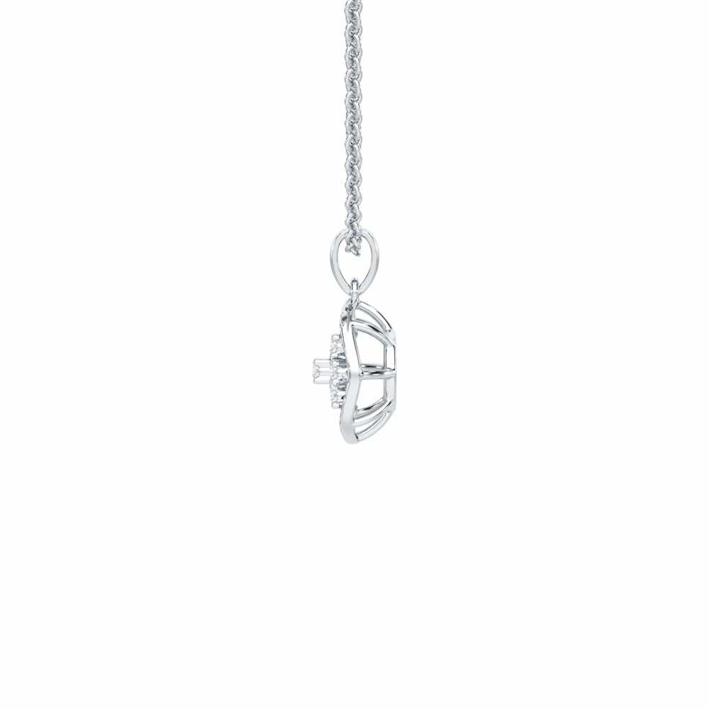 Dawn Light Silver Pendant - White Gold - Image 4