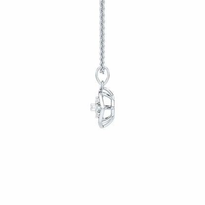 Dawn Light Silver Pendant - White Gold - Image 4