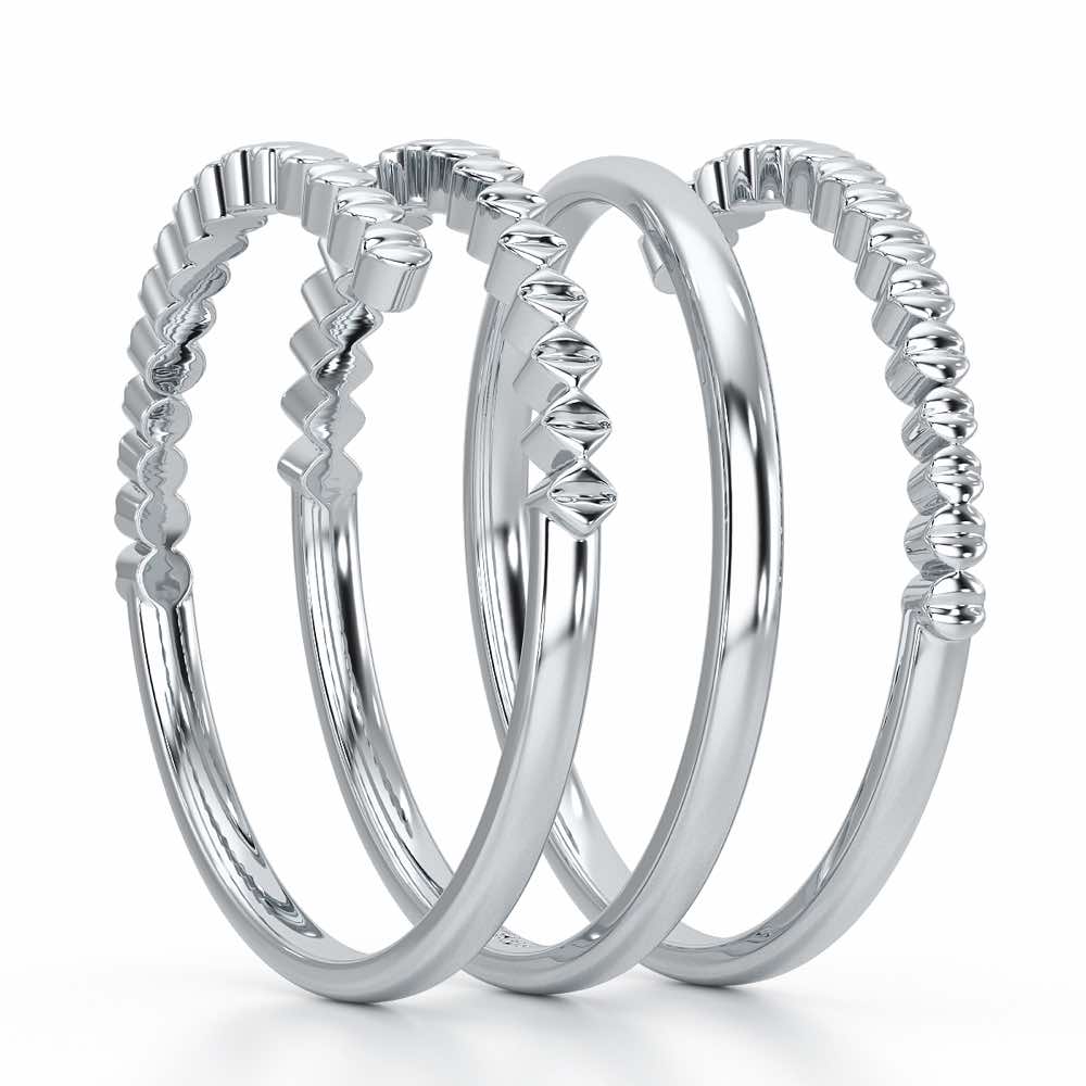Spring Sing Silver Ring - White Gold - Image 4
