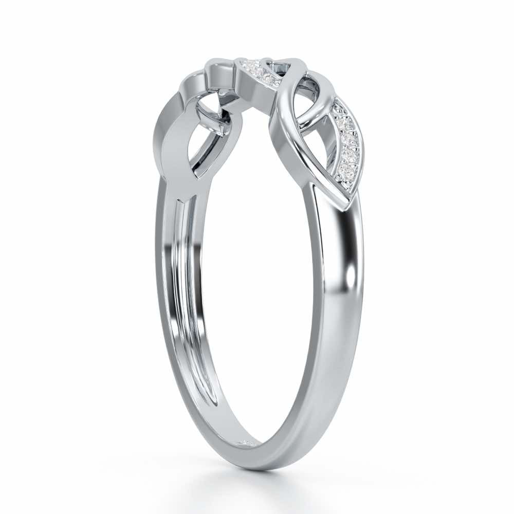 Wave World Silver Ring - White Gold - Image 4