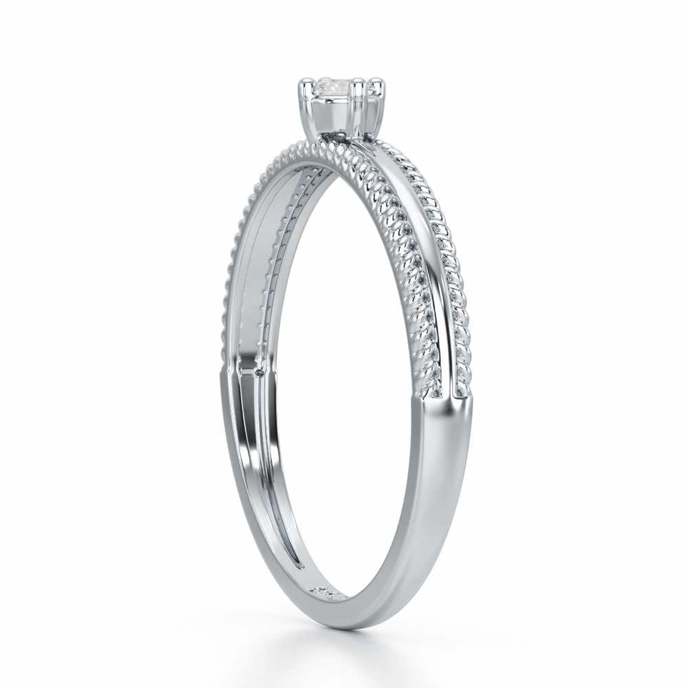 Grace Queen Silver Ring - White Gold - Image 4
