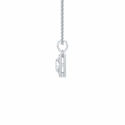 Aura of Protection Silver Pendant - White Gold - Image 4