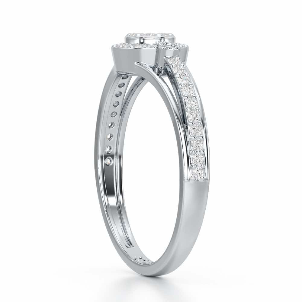 Impeccable Sheen Silver Ring - White Gold - Image 4