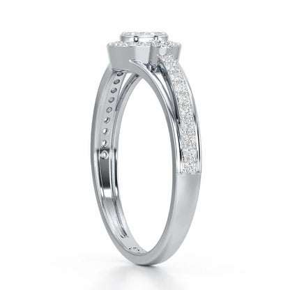 Impeccable Sheen Silver Ring - White Gold - Image 4